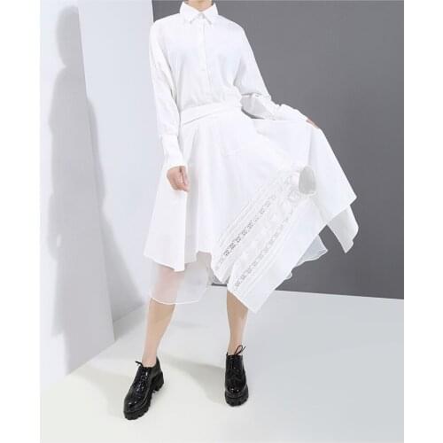 Fashion Summer New A-line Skirt Korean Womens Skirts Asymmetrical All-match Skirts Womens Limited Time Specials