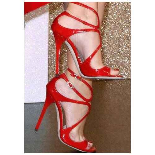 New arrival women heels sandals cutouts design gold silver red black blue high heel sandals elegant party rhinestone shoes