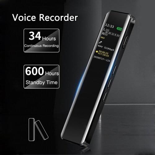 Professional Denoise HD Color Screen Mini Digital Voice Recorder Pen For Recording Meeting Text