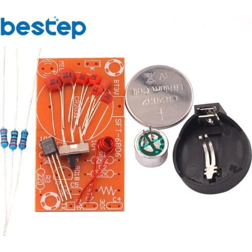 Simple FM Wireless Microphone Parts FM Transmitter Electronic Training DIY Kit Production Kit (no battery)