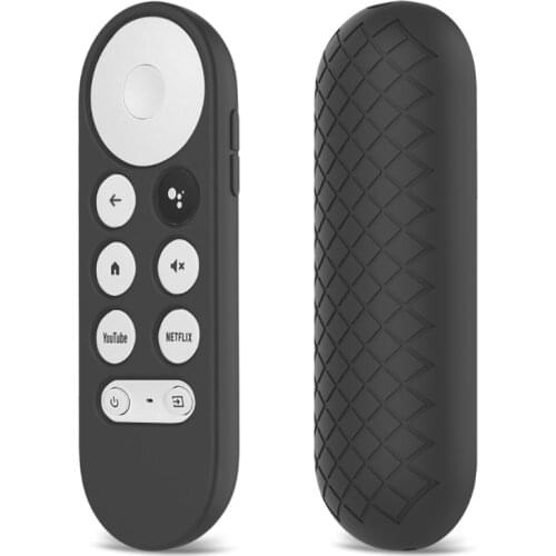 Non-slip Soft Silicone Case Remote Control Protective Cover Shell for-Google Chromecast TV 2020 Voice Remote Control