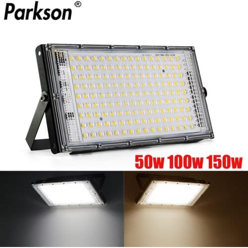 150W 100W 50W Flood Light Led AC 220V 240V Outdoor Lighting Waterproof IP65 Floodlight LED Spotlight Big Power Fixture Reflector