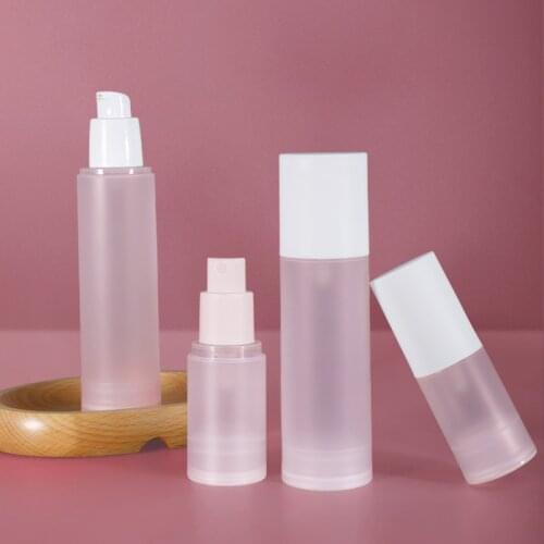 5PCS of 80g 100g Empty Travel Bottle Round Vacuum Bottles Essential oil Cream Comestic Refillable Container