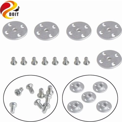 DOIT Mechanical Metal Arm Horns For 25T x 20mm RC Robot Servos Round Disc 5pcs/lot Robot Toy Part