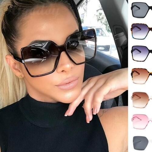 Higodoy Luxury Oversized Sunglasses Women Mens Big Frame Vintage Square SunGlasses Driving Glasses Female Gafas De Sol Glasses