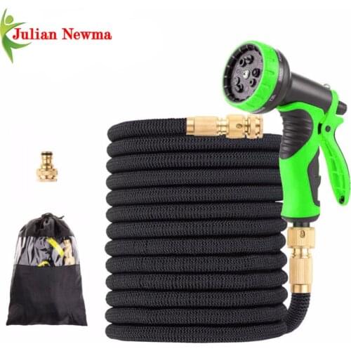 15-100FT TPE Garden Hoses Drip Irrigation System Expandable Flexible Magic Watering Hoses With Faucet Connector Car Wash Nozzle