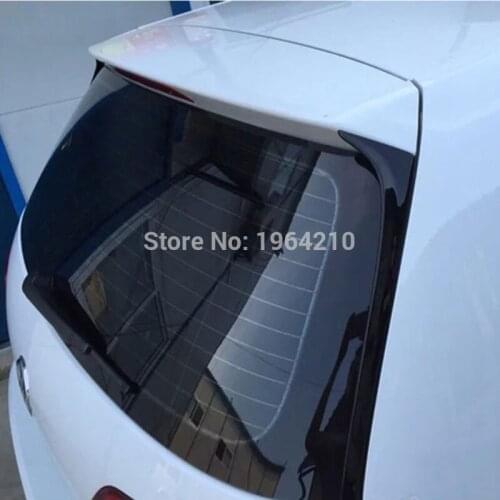 MONTFORD Car Styling ABS Plastic Painted Gloss Black Rear Trunk Wing Spoiler 2Pcs For Volkswagen Golf 7 MK7 2014 2015 2016 2017
