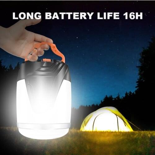 Camping Light Led Powerful Flashlight Tent Hanging Lantern 18650 Usb Rechargeable Lamp Power Bank for Fishing Camping Hiking