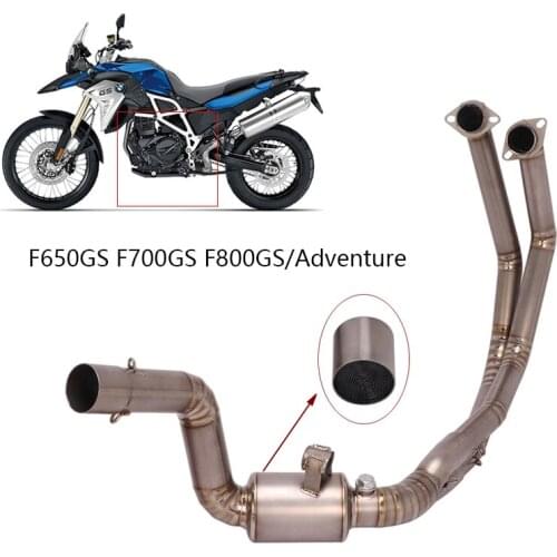 For BMW F650GS F700GS F800GS/ADventure Exhaust System Motorcycle Header Mid Link Pipe Slip On Stock Muffler Escape with Catalyst