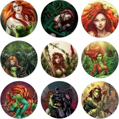 Poison Ivy Sexy Girl Comic Icons Pins Badge Decoration Brooches Metal Badges For Backpack Decoration