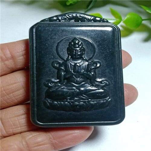 Jewelry Xinjiang Hetian jade Guanyin Bodhisattva jade pendant