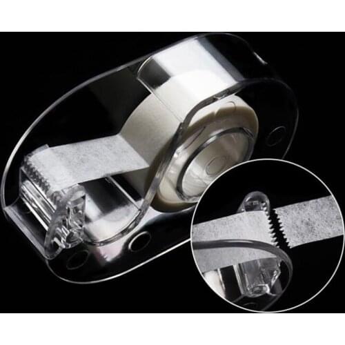1Pc Acrylic Grafting Eyelash Tape Cutter Transparent Eyelashes Tape Dispenser, Grafting Eyelash Pad Adhesive Tape Cutter Holder
