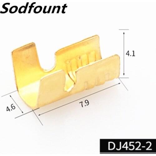 100pcs/lot 452-2 U-shaped terminal tab cold inserts connectors / terminal connector cable / wire cable lug,0.7-1.5mm2