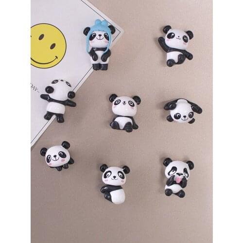 3D Cartoon Panda Fridge Magnet Home Wall Refrigerator Decoration Chinese Style Cute Panda Magnet Stickers Set Birthday Gifts