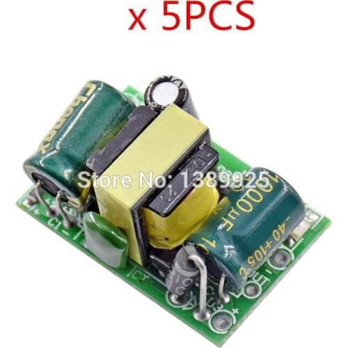 5pcs/lot 5V 700mA (3.5W) isolated switch power supply module AC-DC buck step-down module 220V turn 5V
