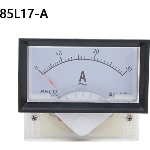 85L17 AC 1A 2A 3A 5A 10A 15A 20A 30A 50A 75A Analog Ammeter Panel Current Amper Meter Pointer Diagnostic-too