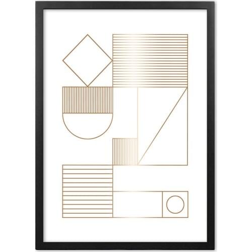 Abstract Lines Shape Wall Art Paper Painting Nordic Posters And Prints Wall Pictures For Living Room Decor
