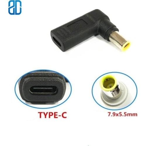 PD spoof adapter TYPE-C female to Lenovo big port 7.9*5.5 male power charging converter