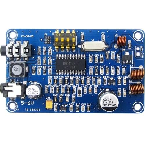 BH1417 200M 0.5W Digital Radio Station PLL Wireless Two Channel Stereo FM Transmitter Module 5-6V DC
