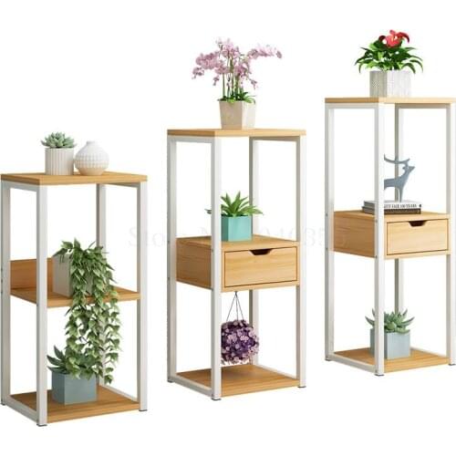 Flower frame wrought iron multi-layer indoor special floor-standing living room space home pot rack rack With storage