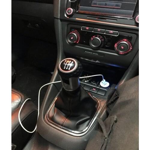 For VW Golf 5 A5 MK5 GTI GTD R32 2004 2005 2006 2007 2008 2009 Car 5/6 Speed Car Gear Stick Level Shift Knob With Leather Boot