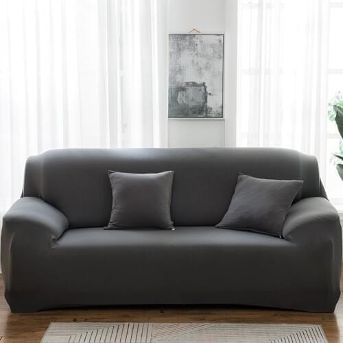 Elastic Solid Color Sofa Cover Spandex Modern All-inclusive Sofa SlipCover for living Room Stretch Couch Covers 1/2/3/4 Seater