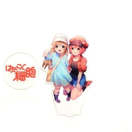 Cells At Work Hataraku Saibo Erythrocyte Platelet cool acrylic standee figurines desk decoration cake topper anime