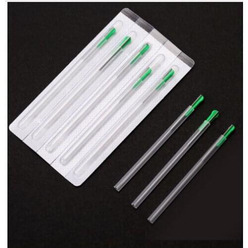 1000pieces disposable Sterile acupuncture needle with tube one needle with one guide tube Acupuncture Needle Disposable Needle