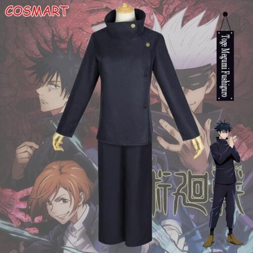 Anime Jujutsu Kaisen Megumi Fushiguro Cosplay Costume Uniform Suit Top Pants Carnival Halloween Party Outfit For Women Men New 2