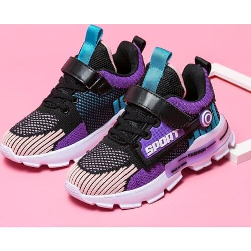 Girls Sneakers Children Casual Shoes For Girls Shoes Kids Sneakers Boys Shoes Breathable Mesh Student Footwear High-top Fashion