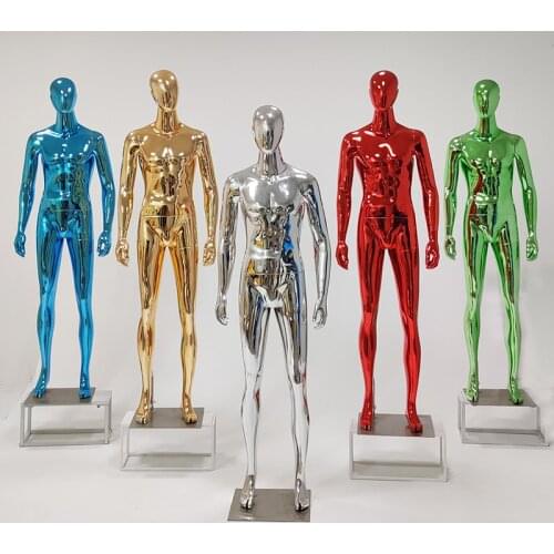 Best Quality Fashionable Electroplated Men Mannequin Colorful Men Model Hot Sale