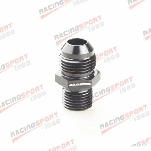 Male 8AN AN8 Flare To M16 x 1.5 ( mm ) Metric Straight Fitting BLACK/BLUE