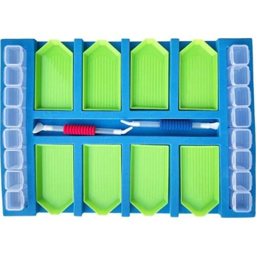 New 5D DIY Diamond Painting Tool Tray Organizer Holder DIY Diamond embroidery Accessories Easy Storage And Quick Point Drill Set
