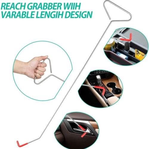 6-pieces Vehicle Car Tool Kit Long Reach Grabber Tool With Air Pump Car Door Sunken Pit Repairing Tool Kit Auto Accessories toos