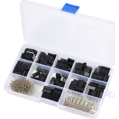 620pcs Dupont Connector Kit Housing Male Female Wire Crimper Assorted in Box