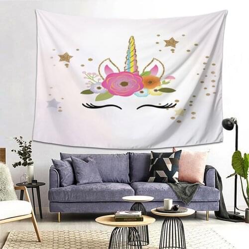 Unicorn Wall Tapestry ,Bohemian ,Tapestries ,small ,Wall Hanging ,Hippie ,Printed ,Cheap ,Art Decor