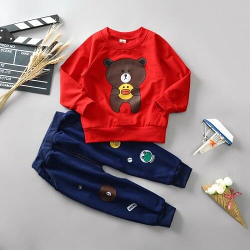 Boy Clothes 2018 Spring and Autumn Hoodies New Korean Version Kids Clothes Boys Two Piece 0-4 Year Old Baby Leisure Boy Sets