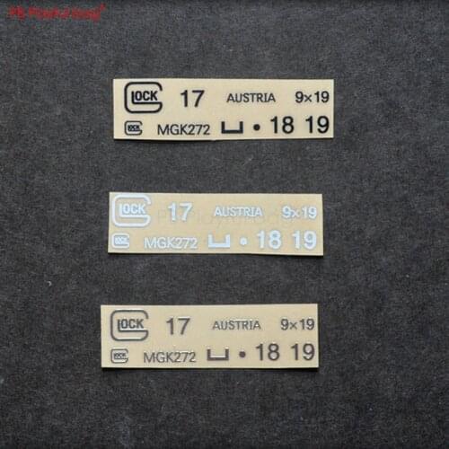 Outdoor CS sports DIY accessories Water Bullet gun Metal Sticker Jinming 10 Water Bomb M4 Lehui Dagger scar 416 P1 L67