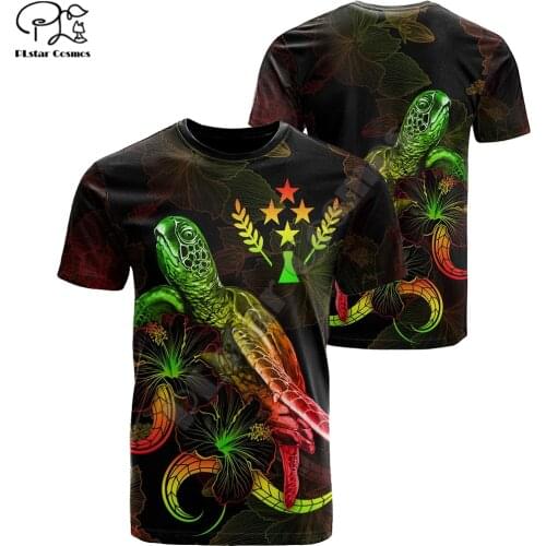 PLstar Cosmos 2021 Kosrae Polynesian Fashion Men/Women Hibiscus T-Shirts 3D Print Summer Short Sleeve Tee Colorful Tops Style-7