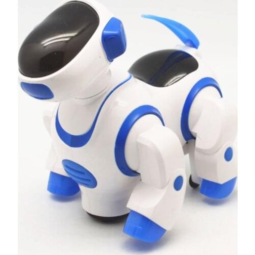 Robot Dog Electronic Puppy Pet Walk Bark Intelligent Teddy With LED Electric Animal Kids Gift Plush Dog Toys For Children