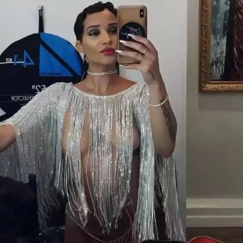 Top Full Rhinestone Luxury Body Chain Jewelry Sexy Bikini Lingerie Dance Party Chest Chain Bra Bling Tassel Body Jewelry