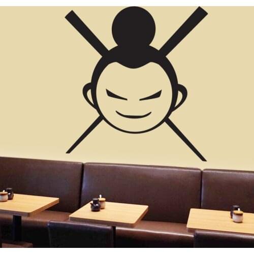 Sushi Bar Wall Sticker Restaurant Japanese Food Glass Decal Poster Vinyl Art Decor Mural Decoration sushi1004