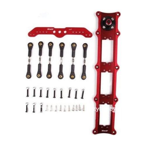 Aluminum Alloy Triple Rudder Mount/Rudder Tray Set with 4.5in Double Arm