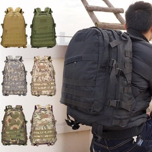 Outdoor Sport Military Tactical climbing mountaineering Backpack 50L 3D Camping Hiking Trekking Rucksack Male Travel Backpack