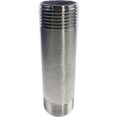 Male Length Straight Nipple Joint Pipe Connection 304 Stainless Steel connector Fittings