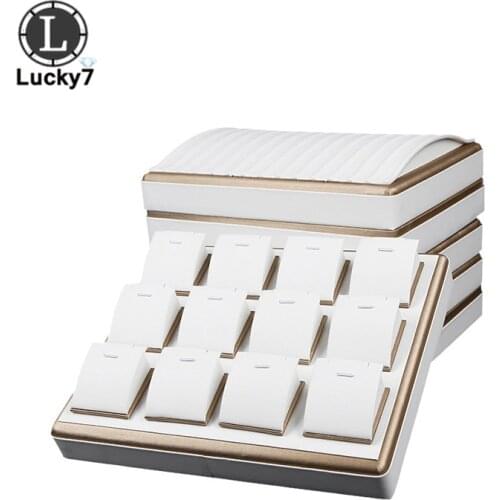 Jewelry Props Jewelry Display Tray Rack Ring Necklace Pendant Display Counter Window Showcase Jewelry Organizer Storage Tray