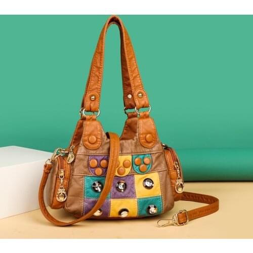 Reto Bags 2021 Women Handbags High Quality Designer Shoulder Bags Luxury Crossbody Bags Pu Leather Totes Vintage Messenger Bag