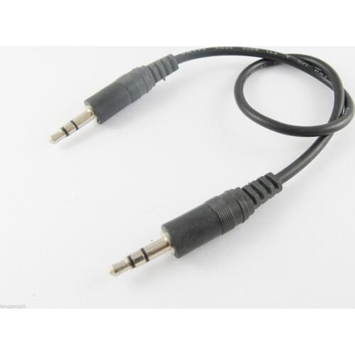 3pcs 3.5mm Male Plug To Male M/M Stereo Audio Cords Cable Nickel Plated 1ft 30cm