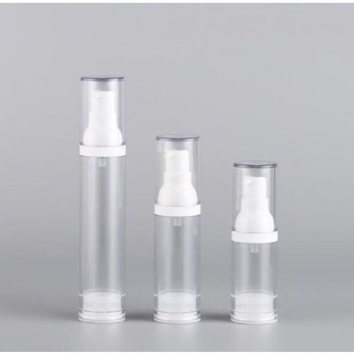 30ML clear airless bottle white pump lotion emulsion serum foundation hyaluronic toner sport removal skin care cosmetic packing