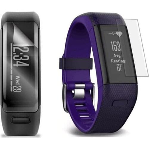 5pcs Anti-shock Soft TPU Clear Protective Film For Garmin Vivosmart HR / HR+ Plus Smart Wristband Full Screen Protector Cover